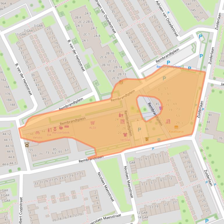 Kaart van postcodegebied 7944GG.