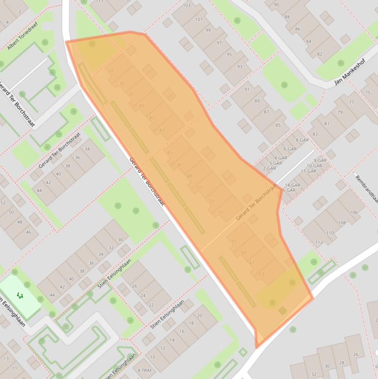 Kaart van postcodegebied 7944GM.