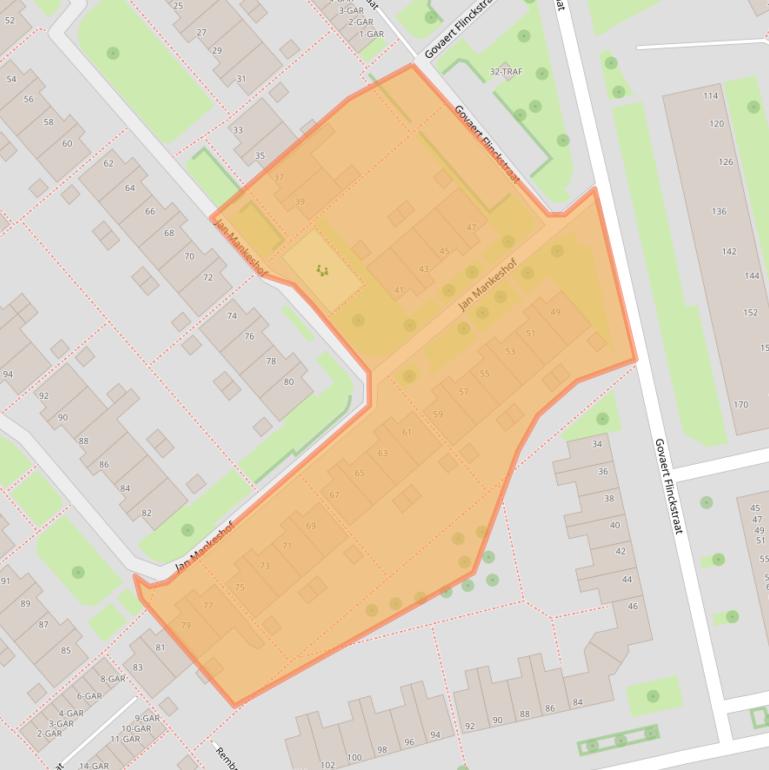 Kaart van postcodegebied 7944GS.