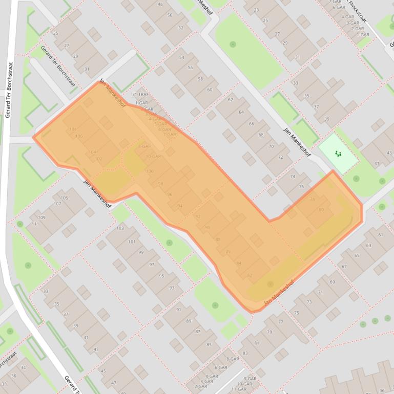Kaart van postcodegebied 7944GX.