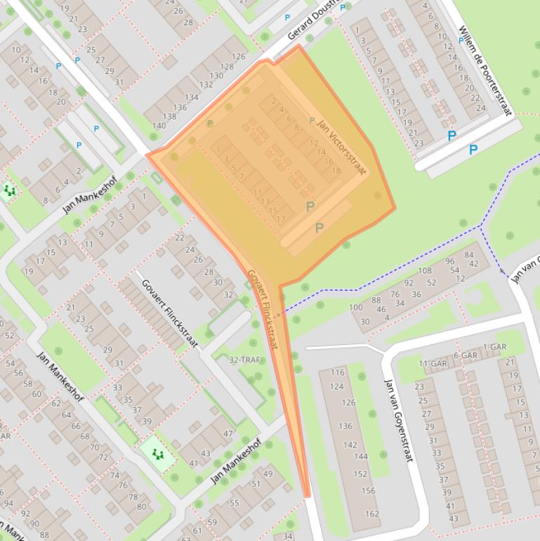 Kaart van postcodegebied 7944HC.