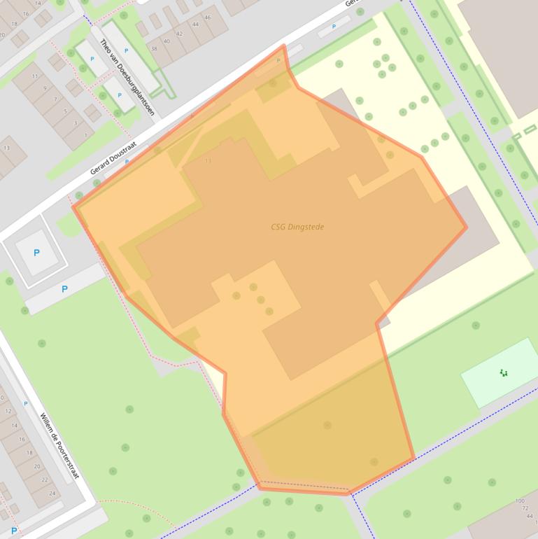 Kaart van postcodegebied 7944HD.