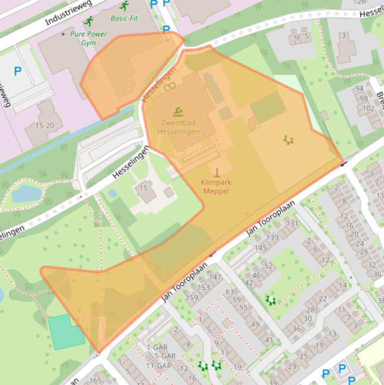 Kaart van postcodegebied 7944HJ.