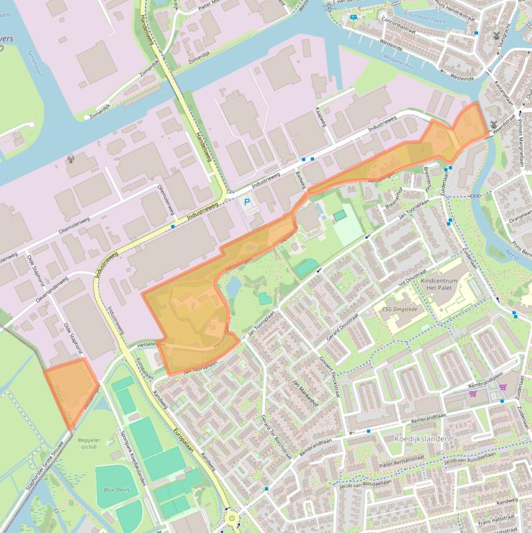Kaart van postcodegebied 7944HR.