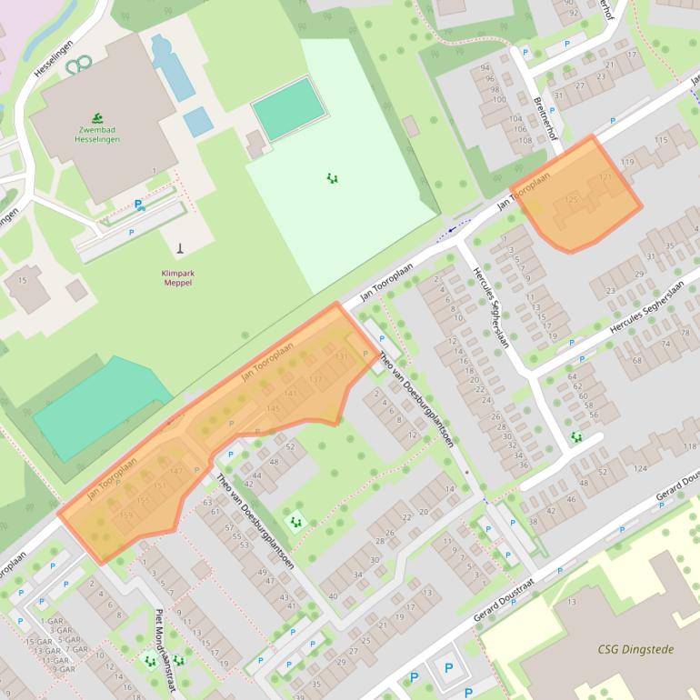 Kaart van postcodegebied 7944JK.
