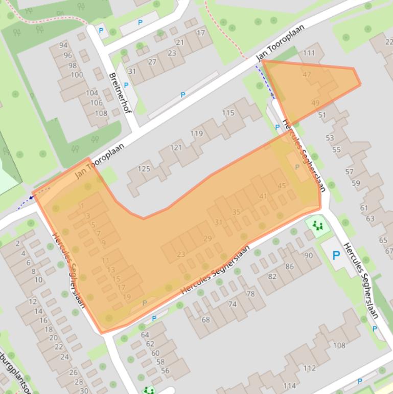 Kaart van postcodegebied 7944LH.