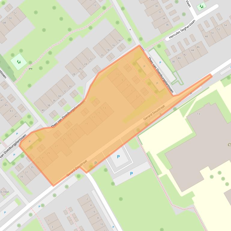 Kaart van postcodegebied 7944LL.