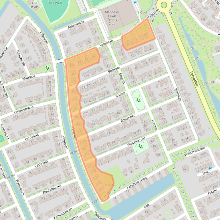 Kaart van postcodegebied 7944NV.