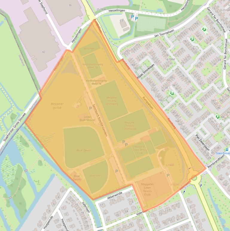 Kaart van postcodegebied 7944PA.