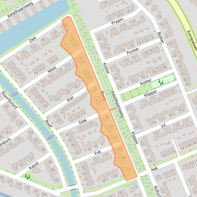 Kaart van postcodegebied 7944RD.
