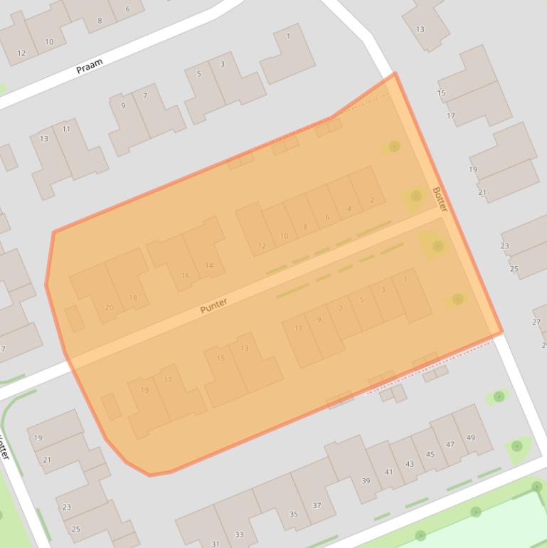 Kaart van postcodegebied 7944RG.