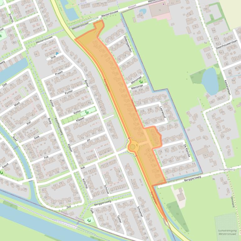 Kaart van postcodegebied 7944RT.