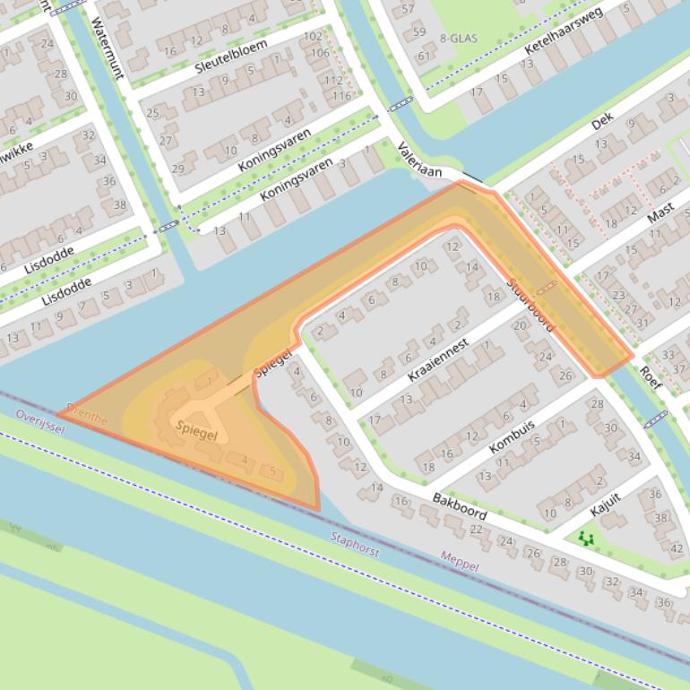 Kaart van postcodegebied 7944SN.