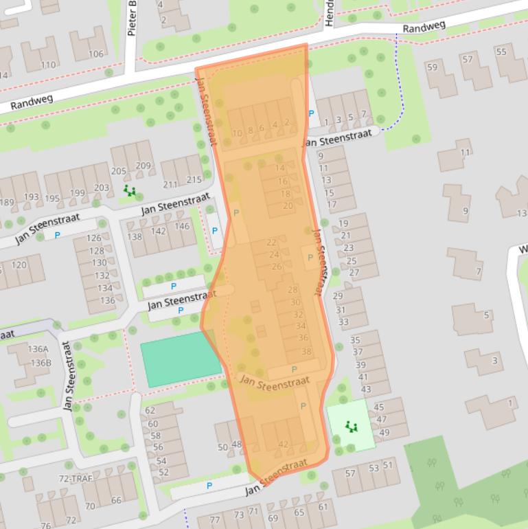 Kaart van postcodegebied 7944TS.