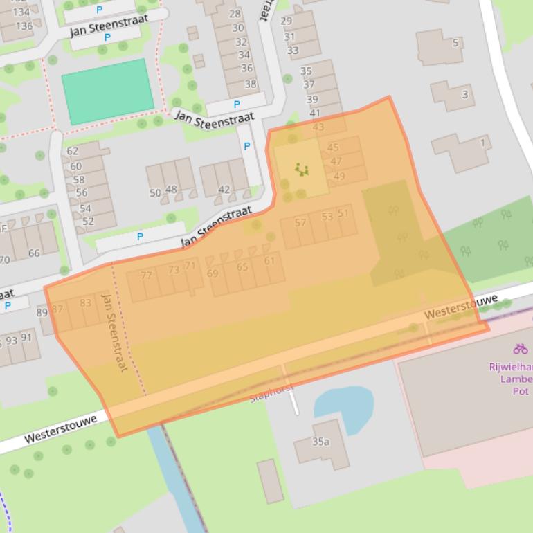 Kaart van postcodegebied 7944TX.