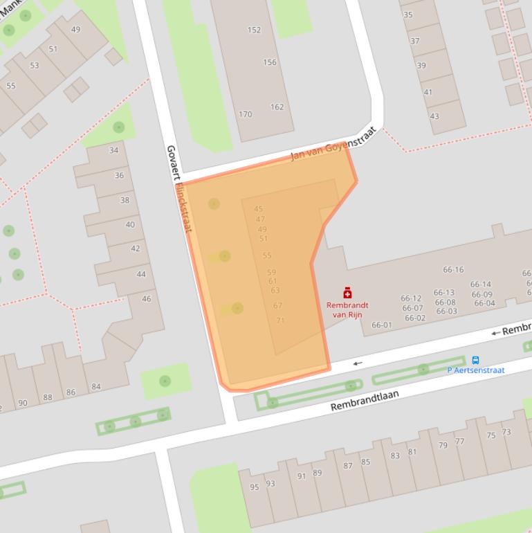 Kaart van postcodegebied 7944VJ.