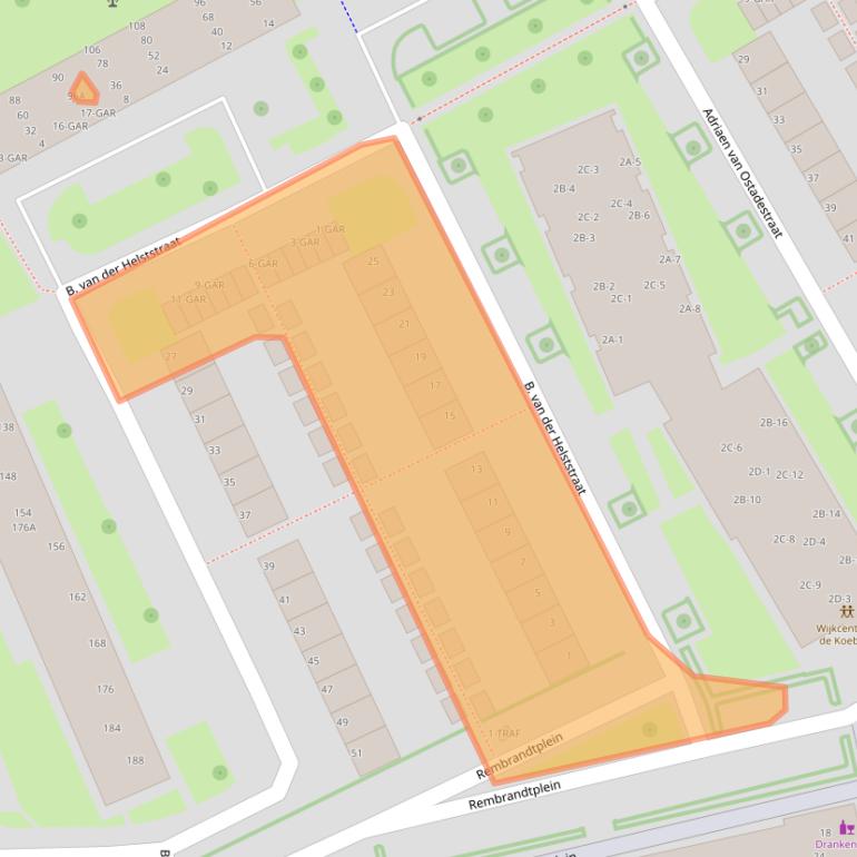 Kaart van postcodegebied 7944XP.