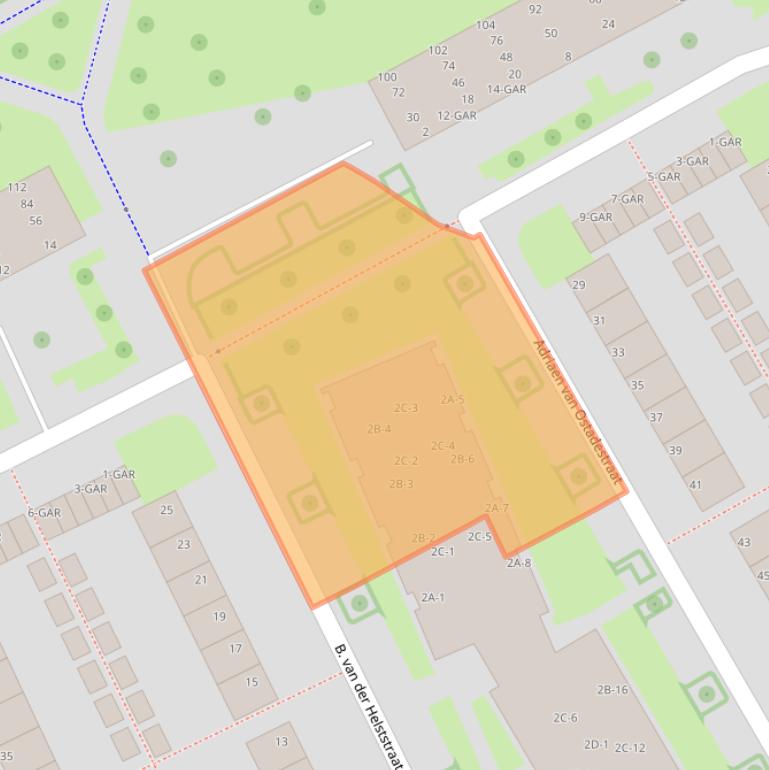 Kaart van postcodegebied 7944XS.