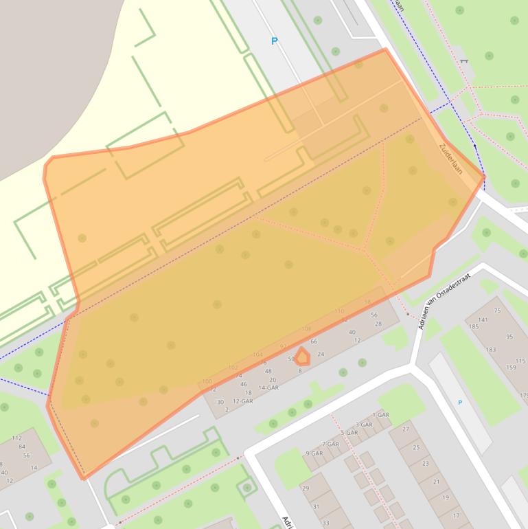 Kaart van postcodegebied 7944XT.