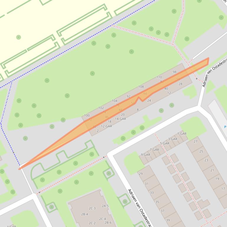 Kaart van postcodegebied 7944XV.