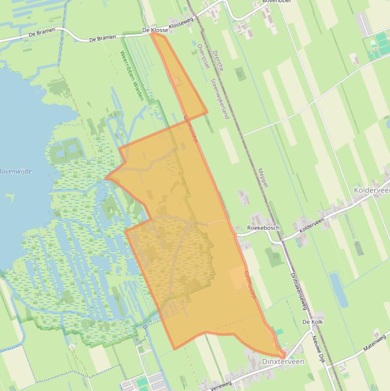 Kaart van postcodegebied 7946KK.