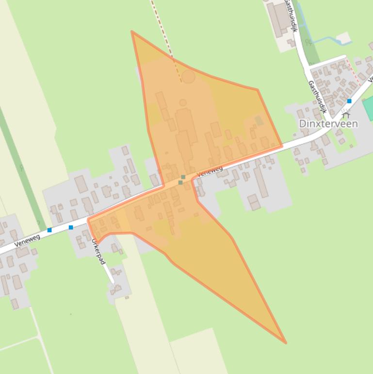 Kaart van postcodegebied 7946LC.