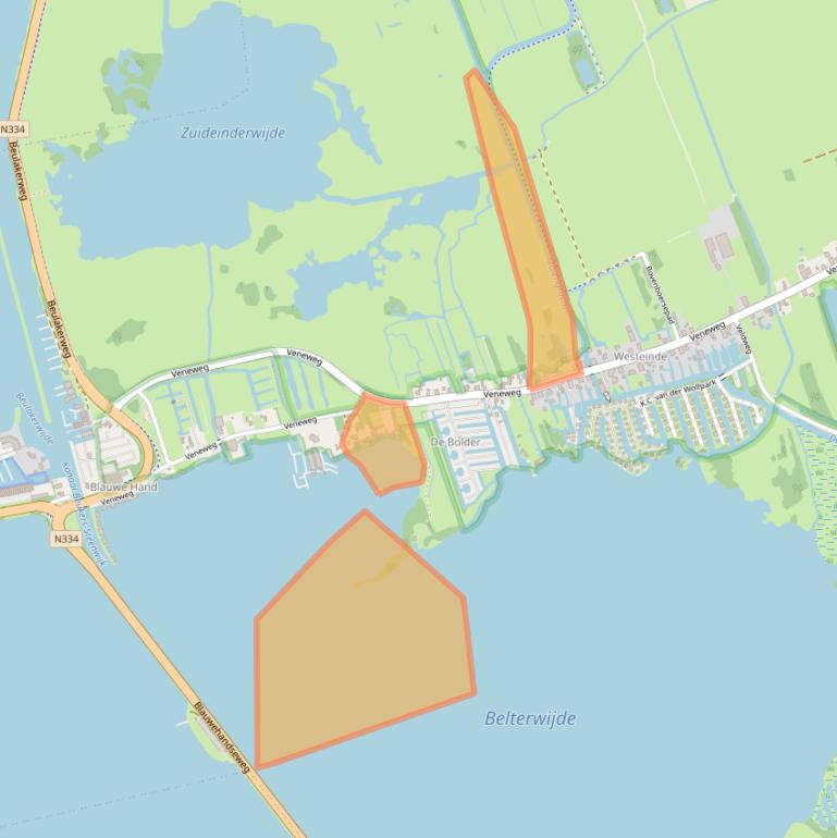 Kaart van postcodegebied 7946LT.