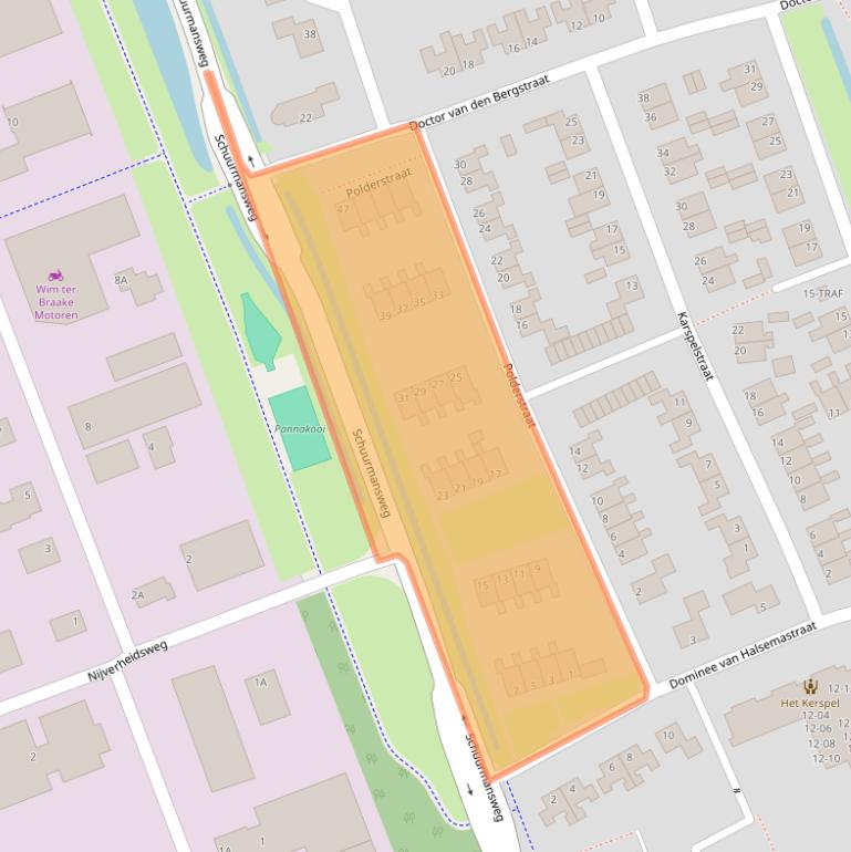 Kaart van postcodegebied 7948BH.