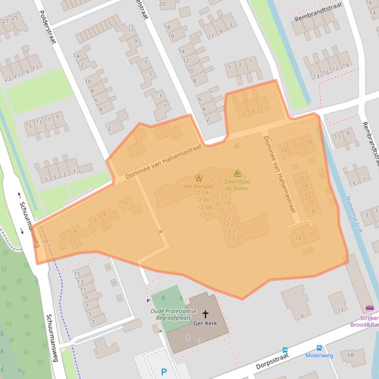 Kaart van postcodegebied 7948BK.