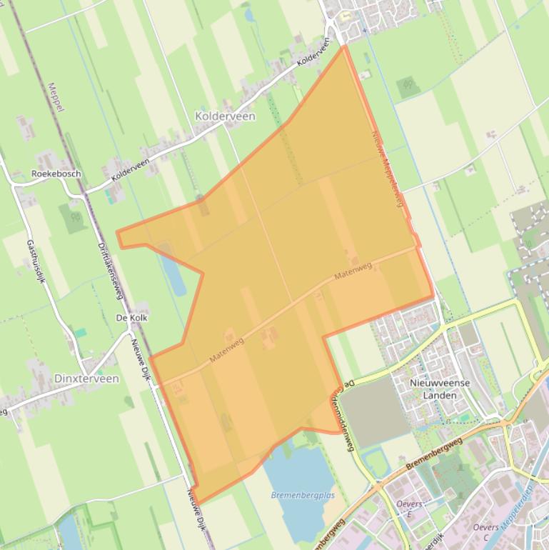 Kaart van postcodegebied 7948ND.