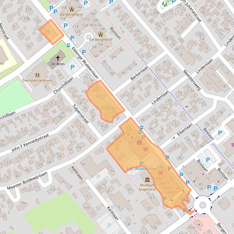 Kaart van postcodegebied 7951AA.