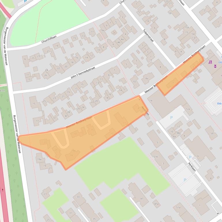 Kaart van postcodegebied 7951AC.