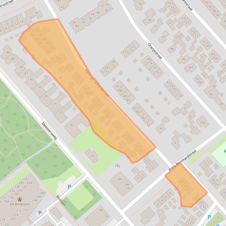 Kaart van postcodegebied 7951BK.