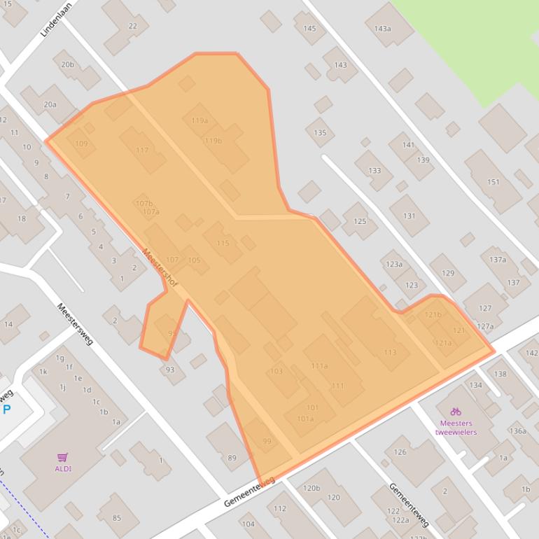 Kaart van postcodegebied 7951CG.