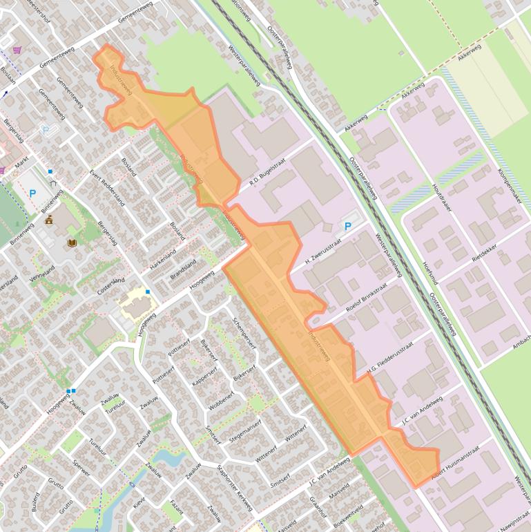 Kaart van postcodegebied 7951CX.