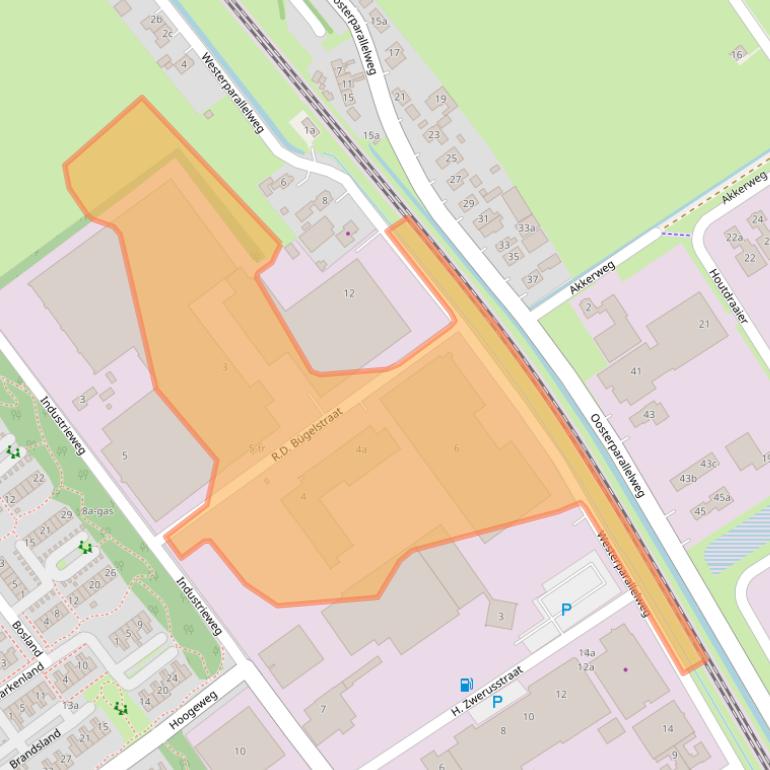 Kaart van postcodegebied 7951DA.