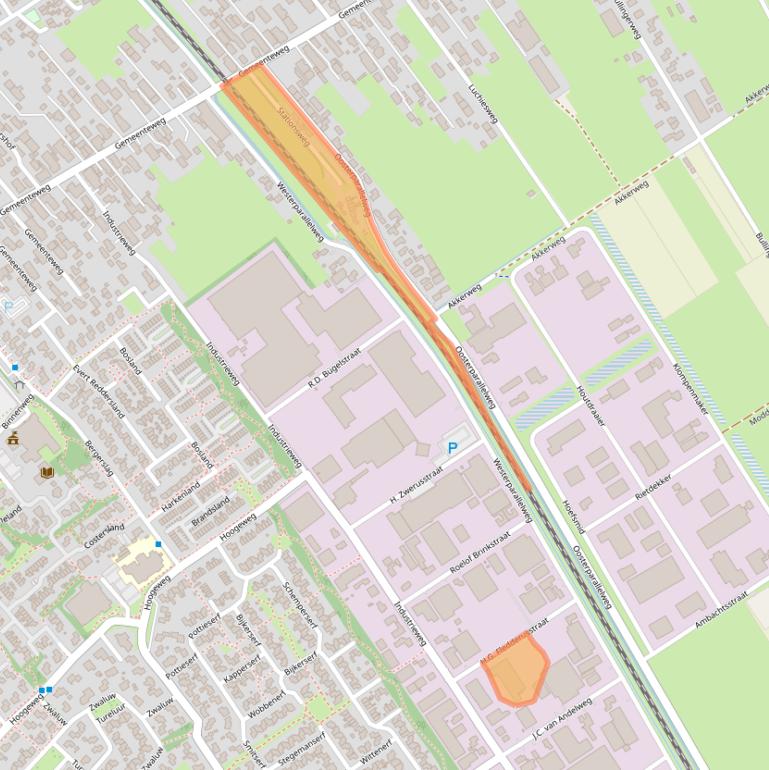 Kaart van postcodegebied 7951DC.