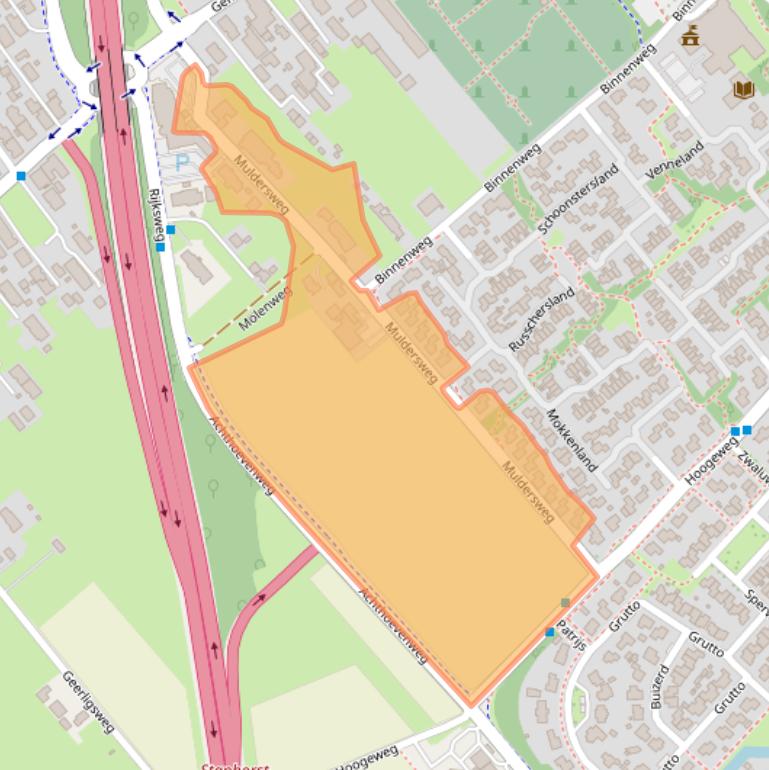 Kaart van postcodegebied 7951DG.