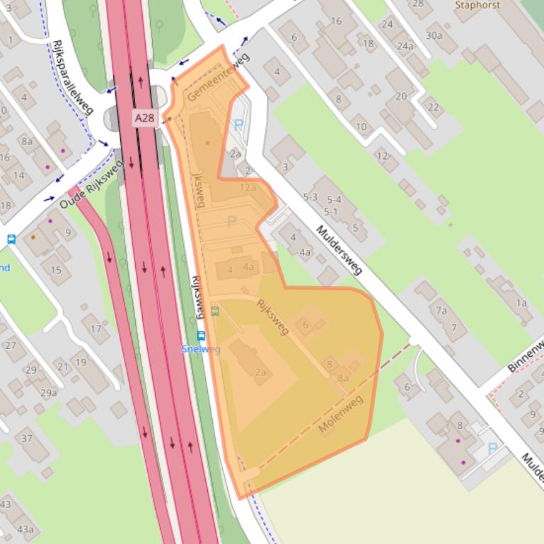 Kaart van postcodegebied 7951DH.