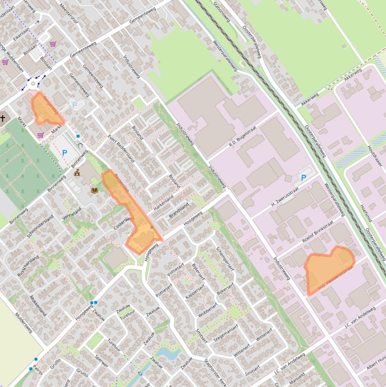 Kaart van postcodegebied 7951DS.