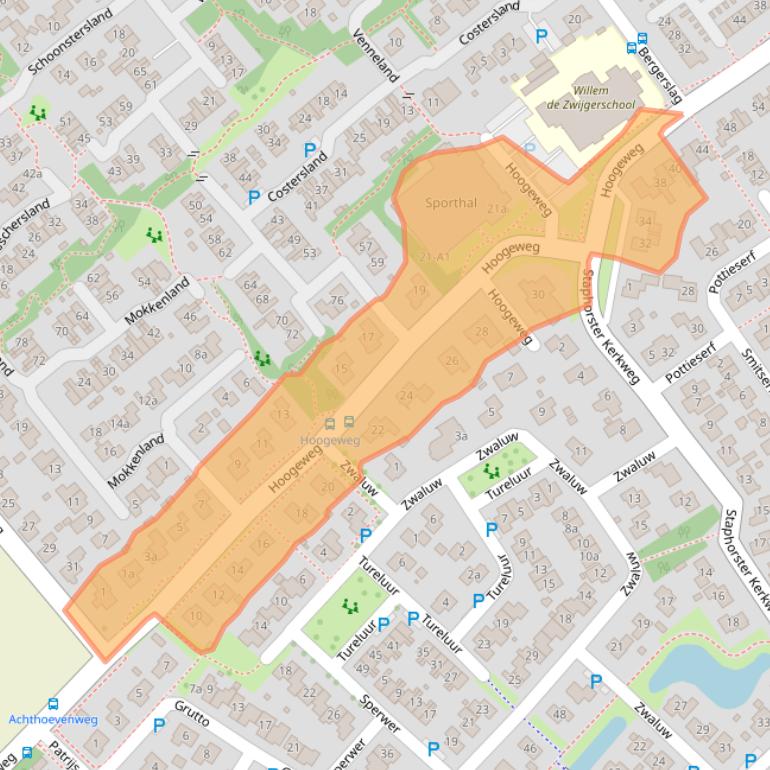 Kaart van postcodegebied 7951DV.