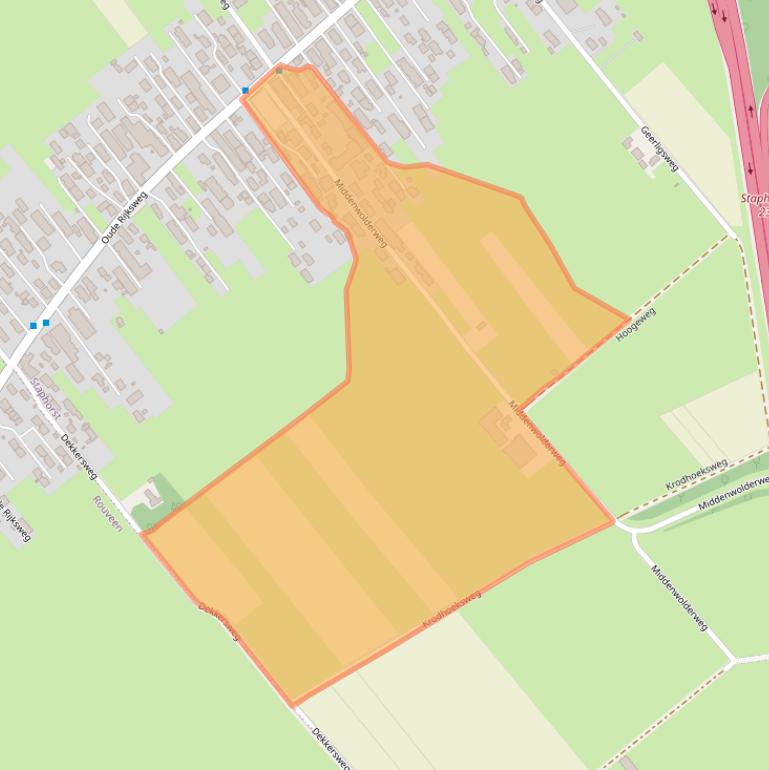 Kaart van postcodegebied 7951EC.