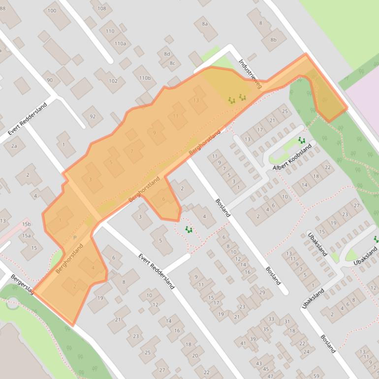 Kaart van postcodegebied 7951GE.