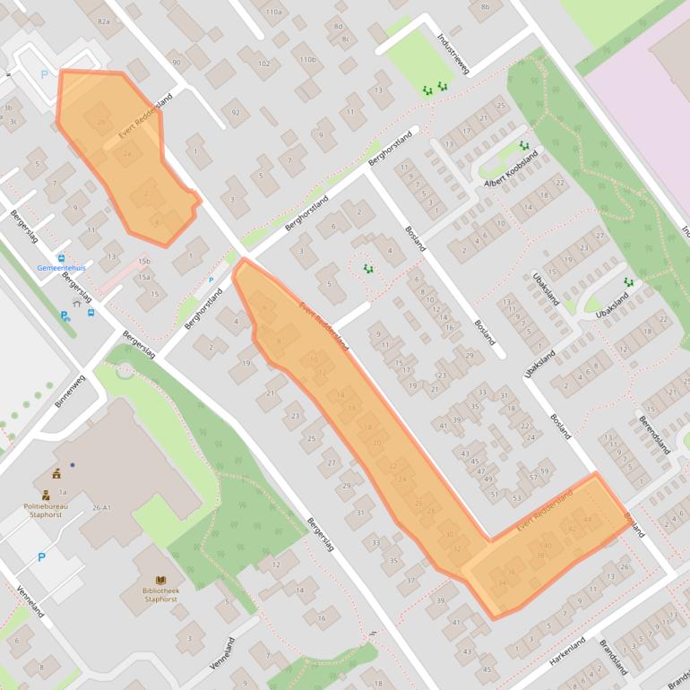 Kaart van postcodegebied 7951GH.