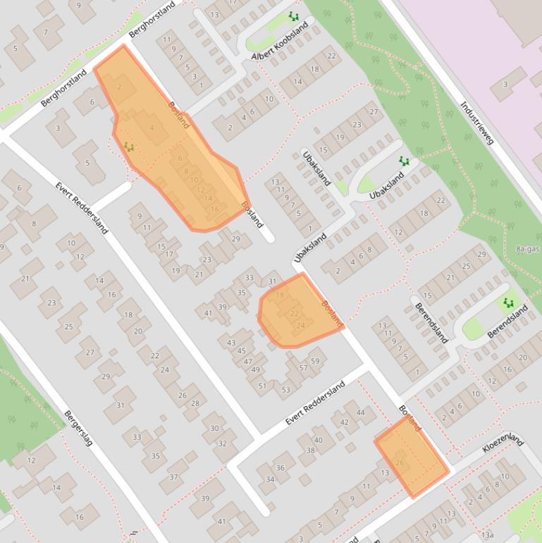 Kaart van postcodegebied 7951GK.