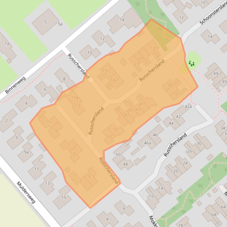 Kaart van postcodegebied 7951HK.