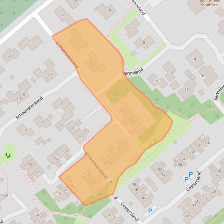 Kaart van postcodegebied 7951HM.