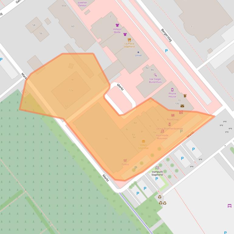 Kaart van postcodegebied 7951HR.