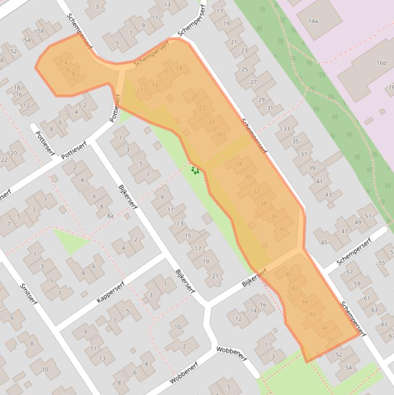 Kaart van postcodegebied 7951JC.