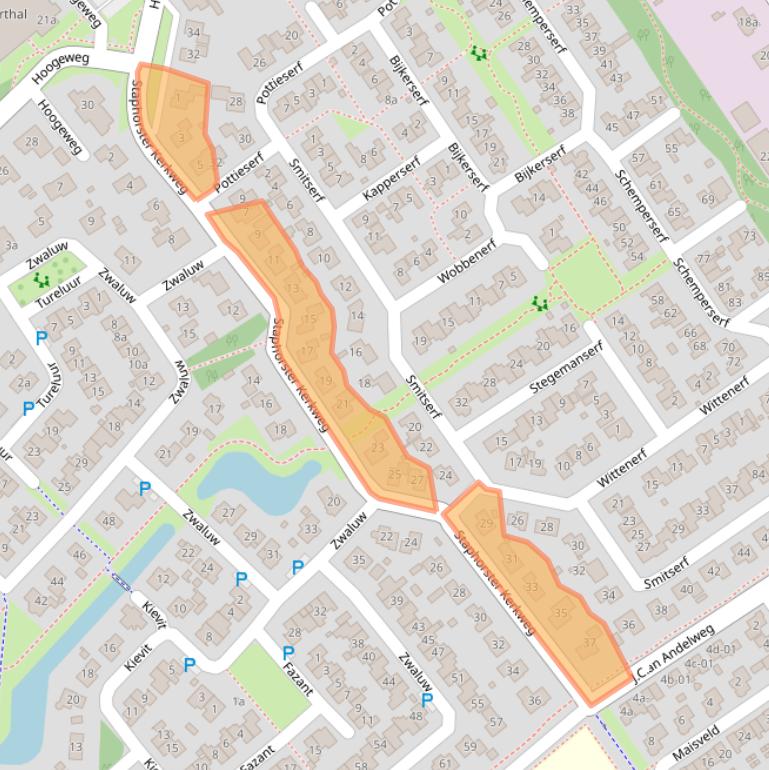 Kaart van postcodegebied 7951JK.